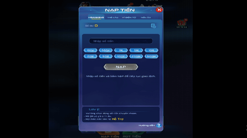 Nạp tiền WIN79 siêu tốc, hỗ trợ đa kênh